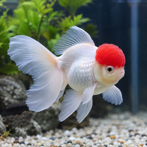 Red cap oranda goldfish - oranda, –